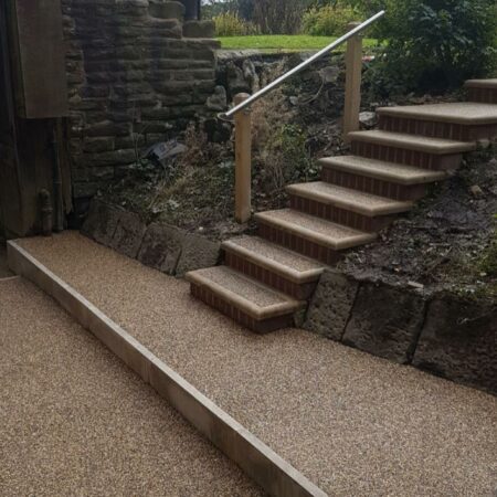Resin driveways in Manchester - stairs