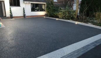 resin driveway - winter